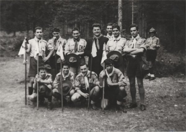 07/1962_Riparto S.Maria del Rovere, Val d'Oten. Campo del X Anno_Alta Squadriglia e Capi.